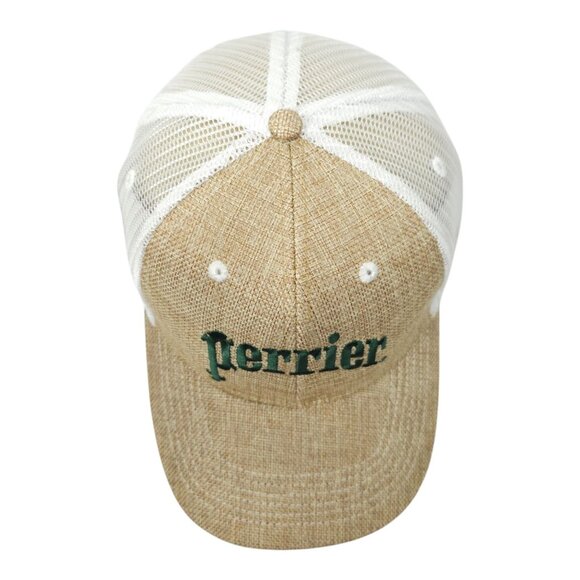 Perrier Embroidered Mesh Snapback Cap Canvas Structured Trucker Baseball Hat NEW - Picture 6 of 13